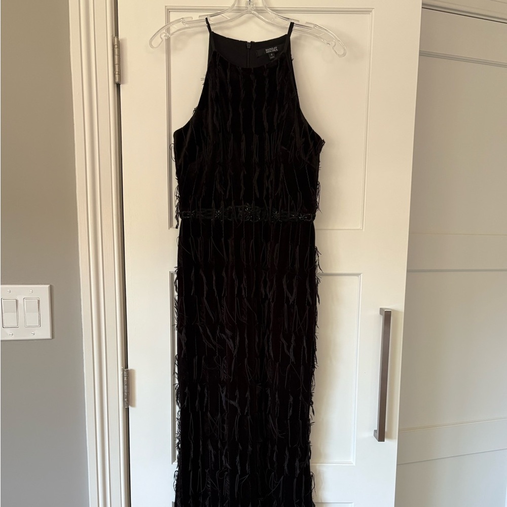 Badgley Mischka formal gown with beaded band